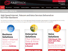 Tablet Screenshot of fasttrackcomm.net